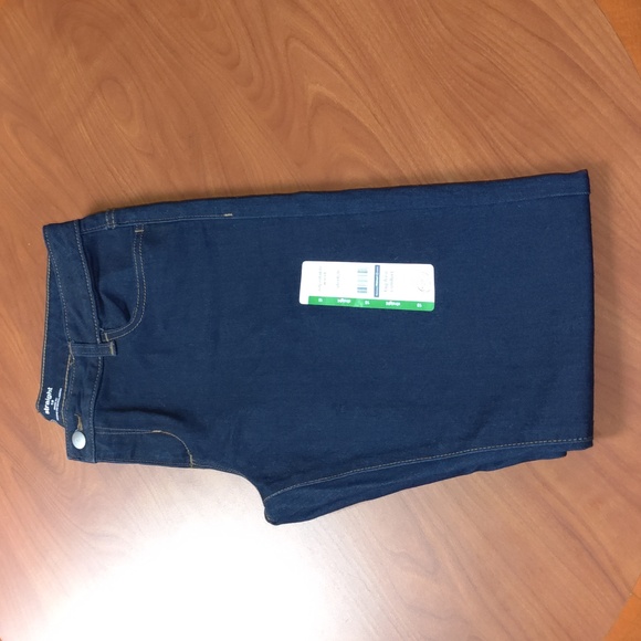 Wonder Nation Girls Fashion Straight Leg Dark Wash Demin Jeans Blue Size 18 New - Picture 1 of 16
